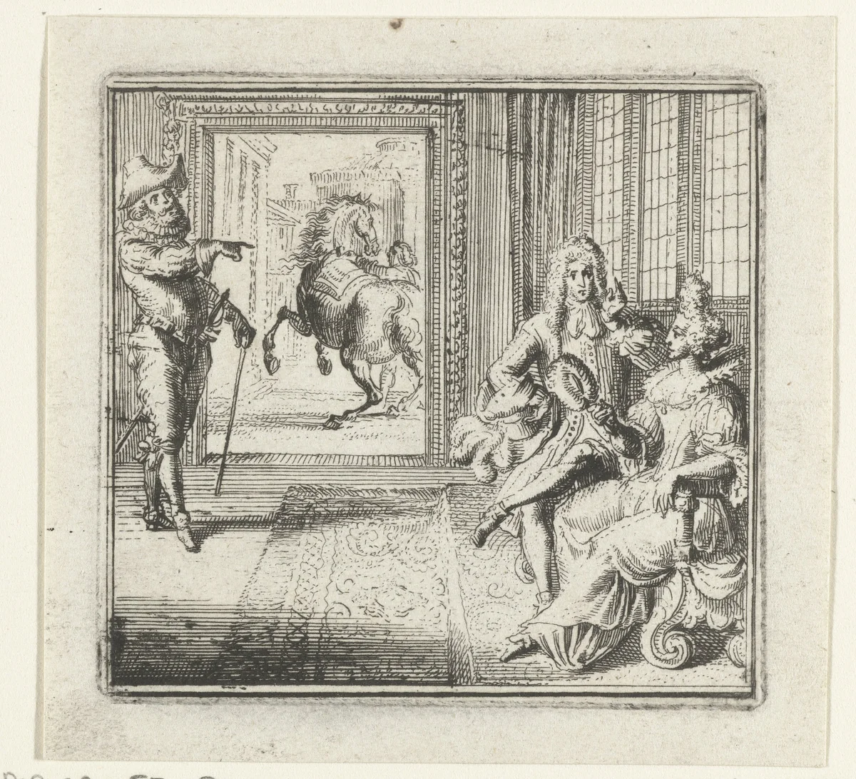 Illustratie voor de Decamerone vam Boccaccio by Romeyn de Hooghe, print, 1697