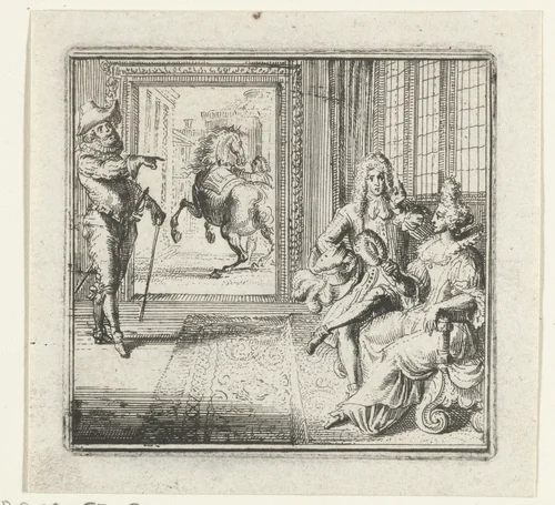 Illustratie voor de Decamerone vam Boccaccio by Romeyn de Hooghe, print, 1697