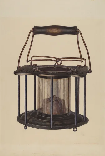 Combination Lantern/Stove by Edward L. Loper, index of american design, 1939