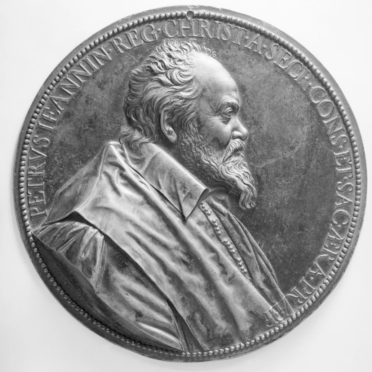 Pierre Jeannin (1540–1622) by Guillaume Dupré, metalwork, 1618