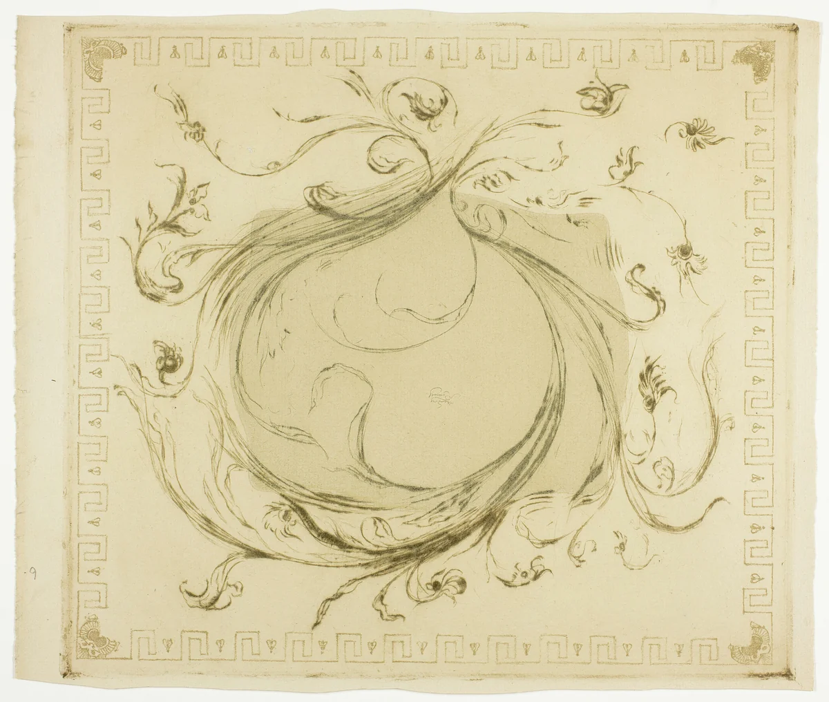 Mount for The Sea at Bognor by Theodore Roussel, print, 1897-1899