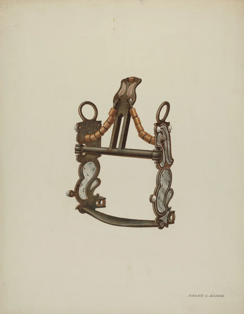 Bit with Curb by Frank C. Barks, index of american design, 1940