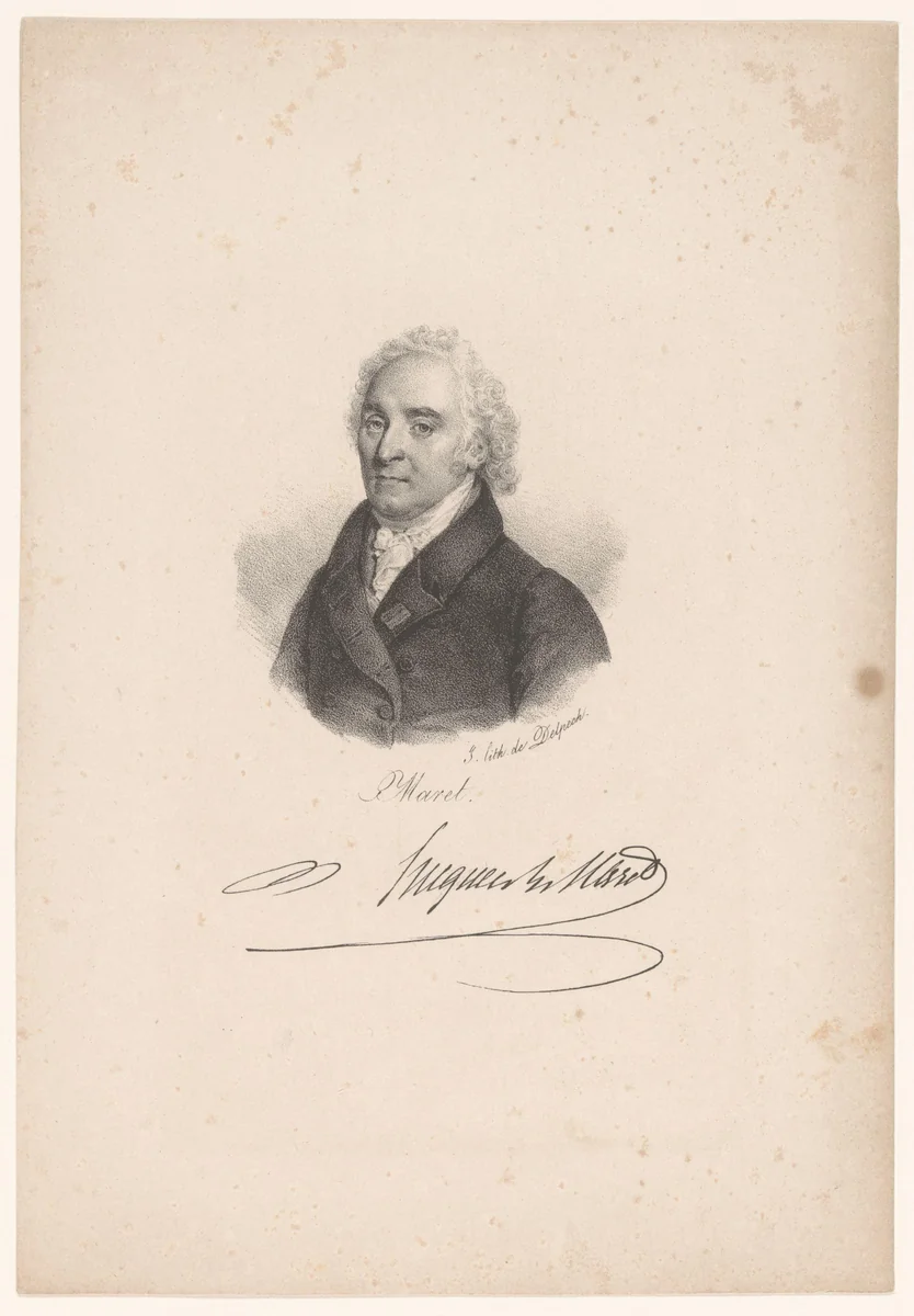 Portret van Hugues-Bernard Maret by anonymous, print, 1818-1842