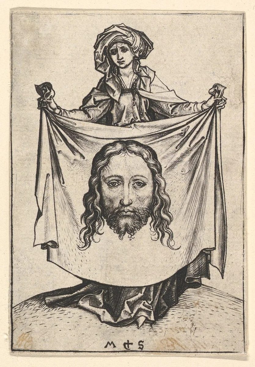 St. Veronica by Martin Schongauer, print, 1470-1491