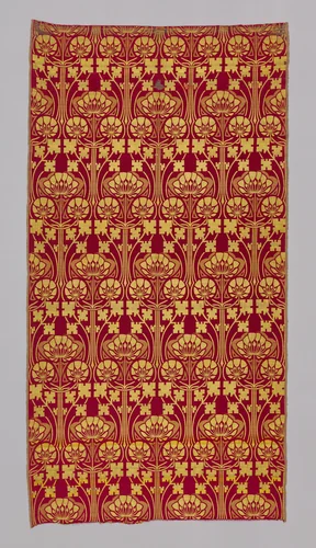 Panel by René Beauclair, textile, 1895-1905