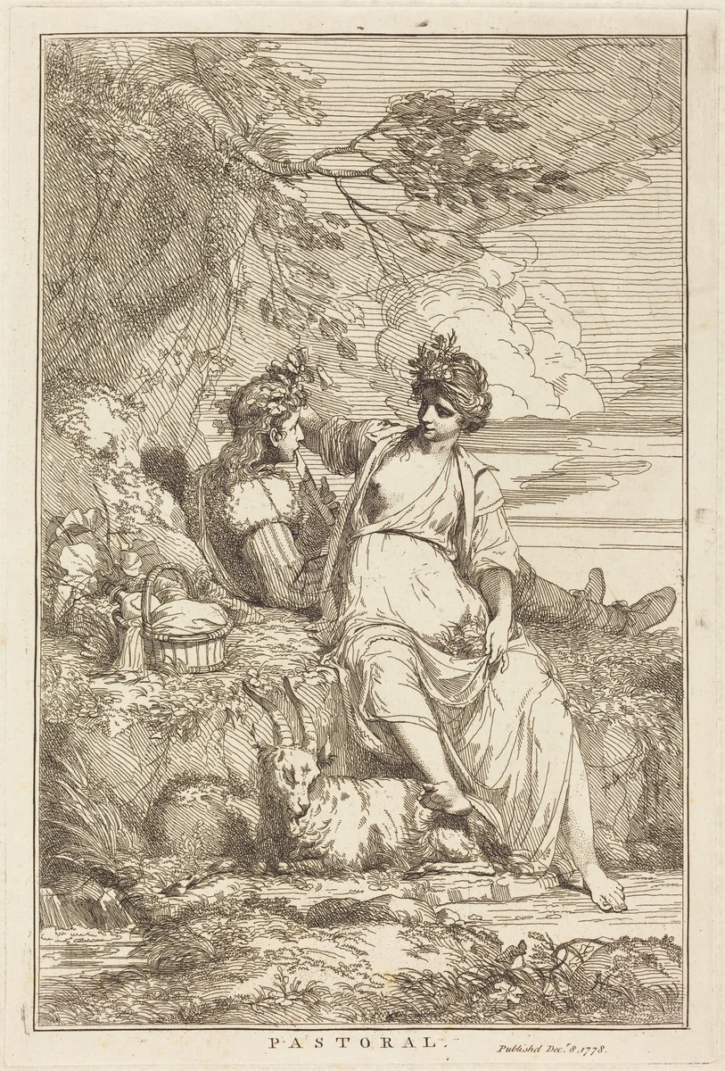 Pastoral by John Hamilton Mortimer, print, 1778
