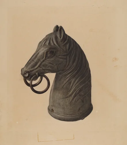 Hitching Post by American 20th Century, index of american design, 1940