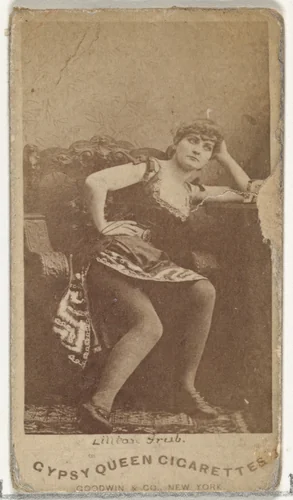 Lillian Grub, from the Actors and Actresses series (N171) for Gypsy Queen Cigarettes by Goodwin & Company, photograph, 1886-1890