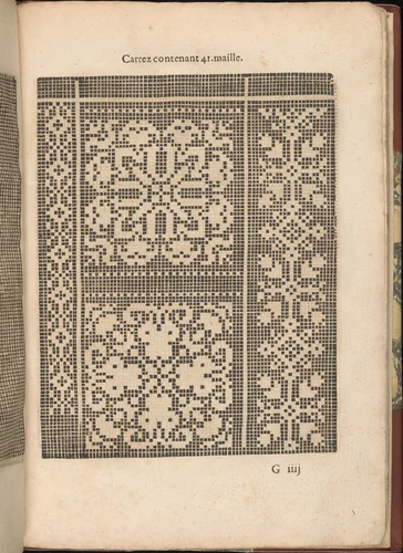 Les Secondes Oeuvres, et Subtiles Inventions De Lingerie du Seigneur Federic de Vinciolo Venitien, page 28 (recto) by Federico de Vinciolo, book, 1603