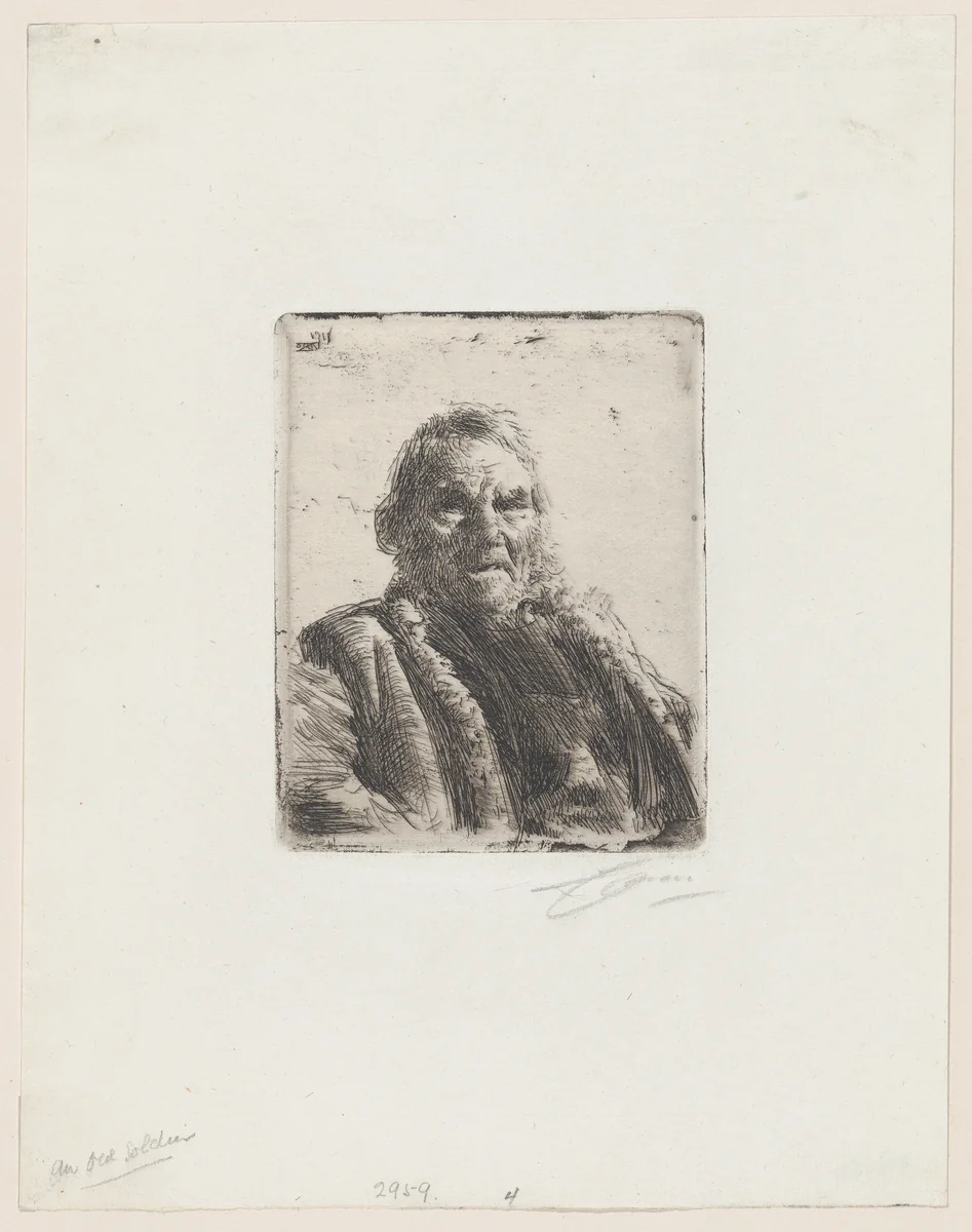 Old Soldier by Anders Zorn, print, 1911