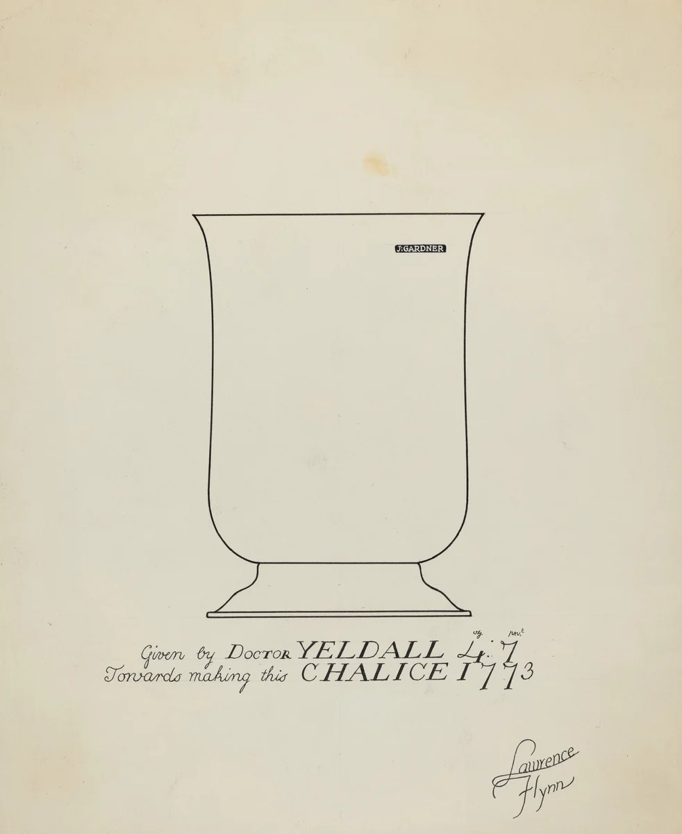 Silver Chalice by Lawrence Flynn, index of american design, 1936