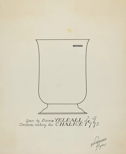Silver Chalice by Lawrence Flynn, index of american design, 1936