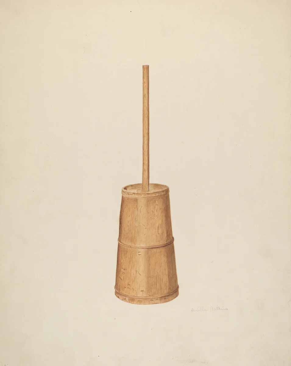 Churn by Ardella Watkins, index of american design, 1941