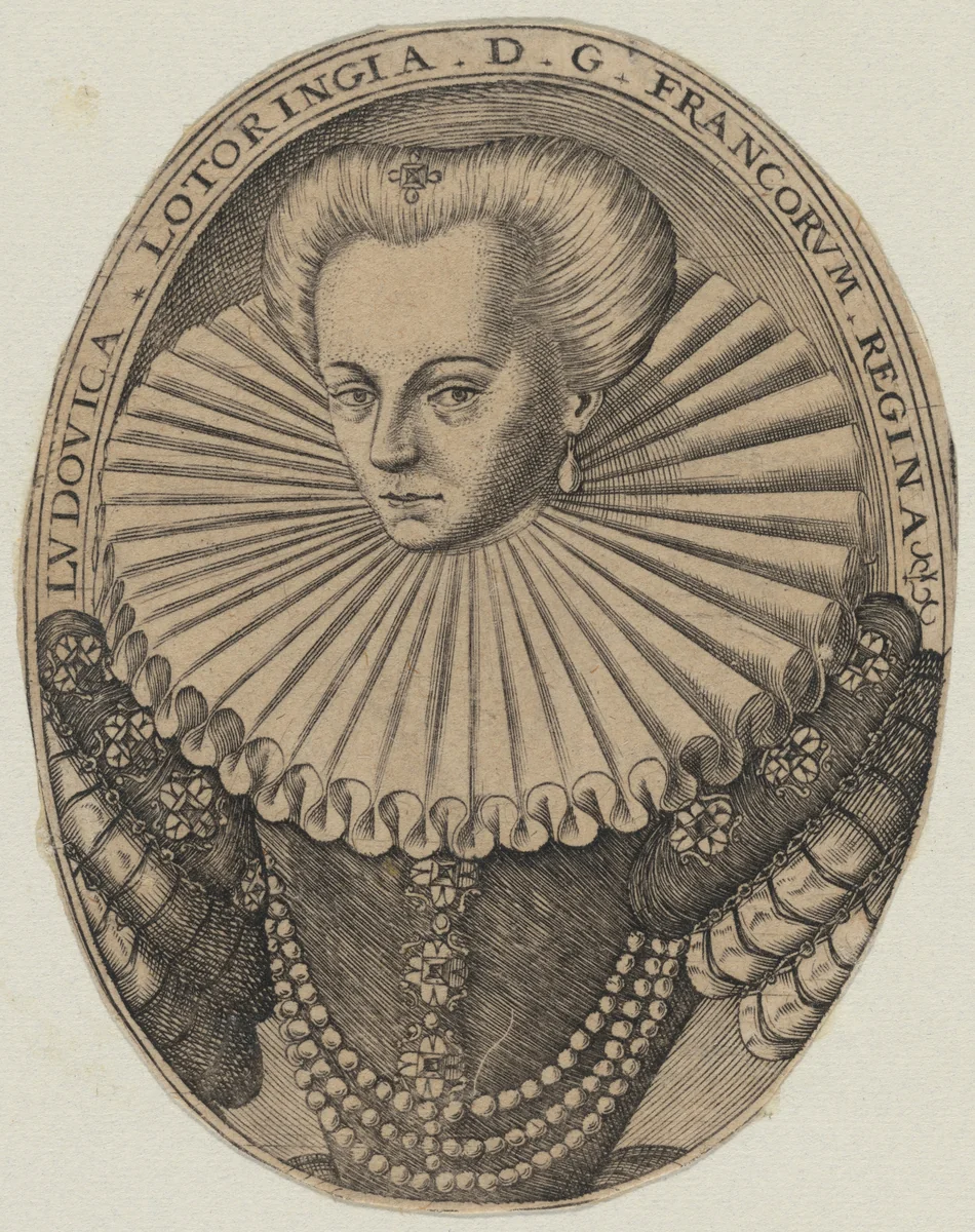 Louise de Lorraine, Queen of France by Unknown, print, 1500-1599