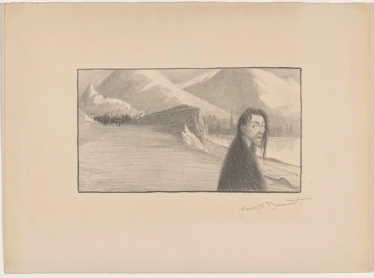 Brand, acte V (projet de programme) by Maurice Dumont, print, 1895