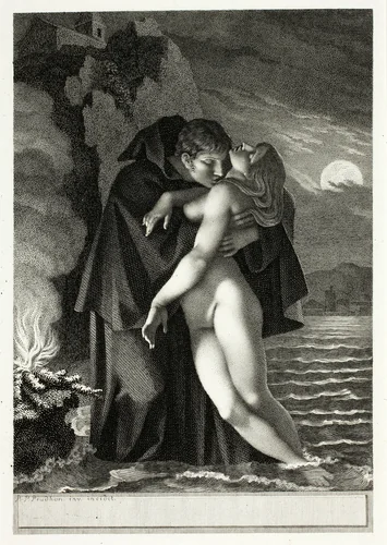 Phrosine and Mélidore by Pierre-Paul Prud'hon
Barthélemy Roger, print, 1797