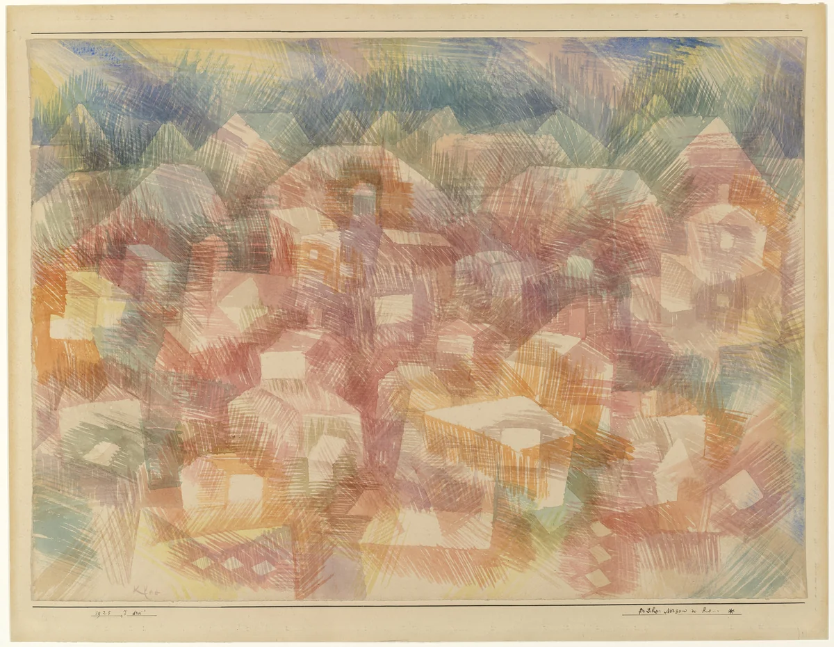Early Morning in Ro... (Früher Morgen in Ro...) by Paul Klee, drawing, 1925