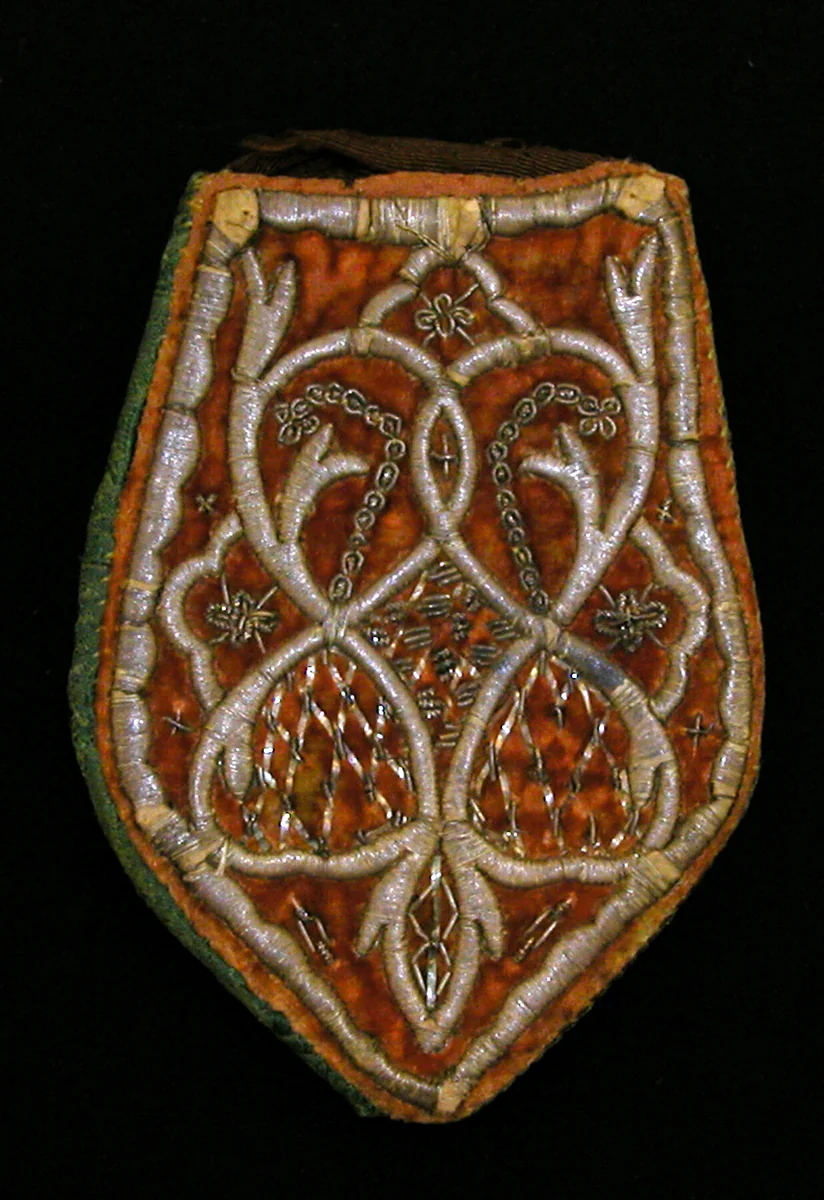 Bag by France, textile, 1680-1700