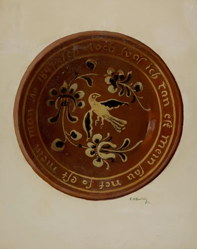 Pa. German Dish by Eugene Shellady, index of american design, 1936