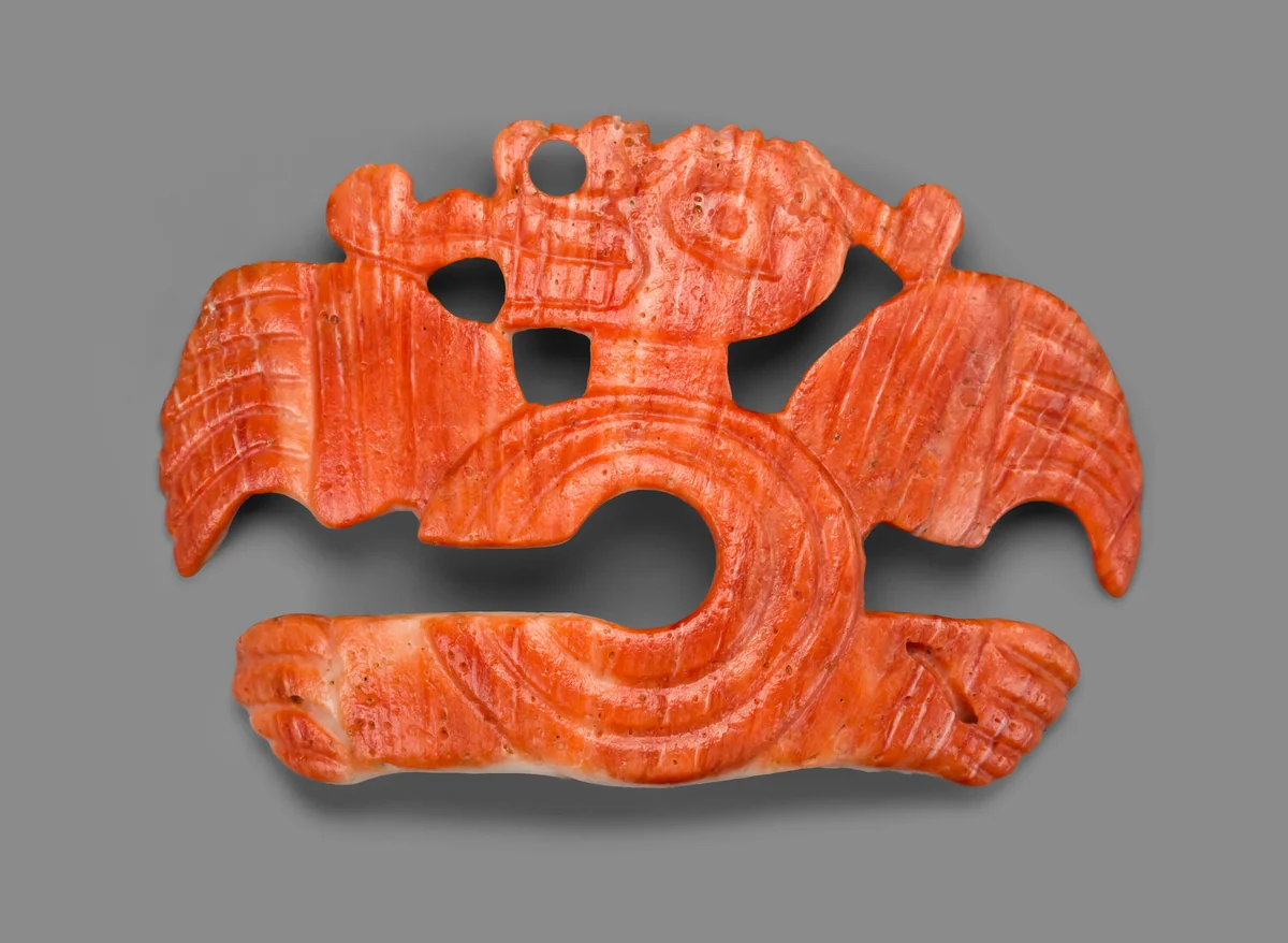 Nose Ornament in the Form of an Long-Nosed Saurian with C-shaped Body by Coclé Venado Beach, metalwork, 750-1250