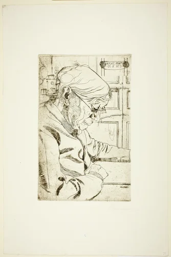 La Signora Sacchi by Umberto Boccioni, print, 1907