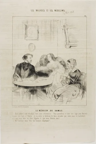 The Ladies' Doctor (plate 23) by Charles-Émile Jacque, print, 1843