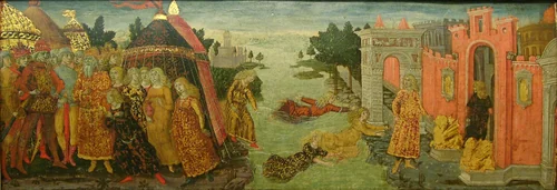 The Legend of Cloelia by Guidoccio di Giovanni Cozzarelli, painting, 1475-1485