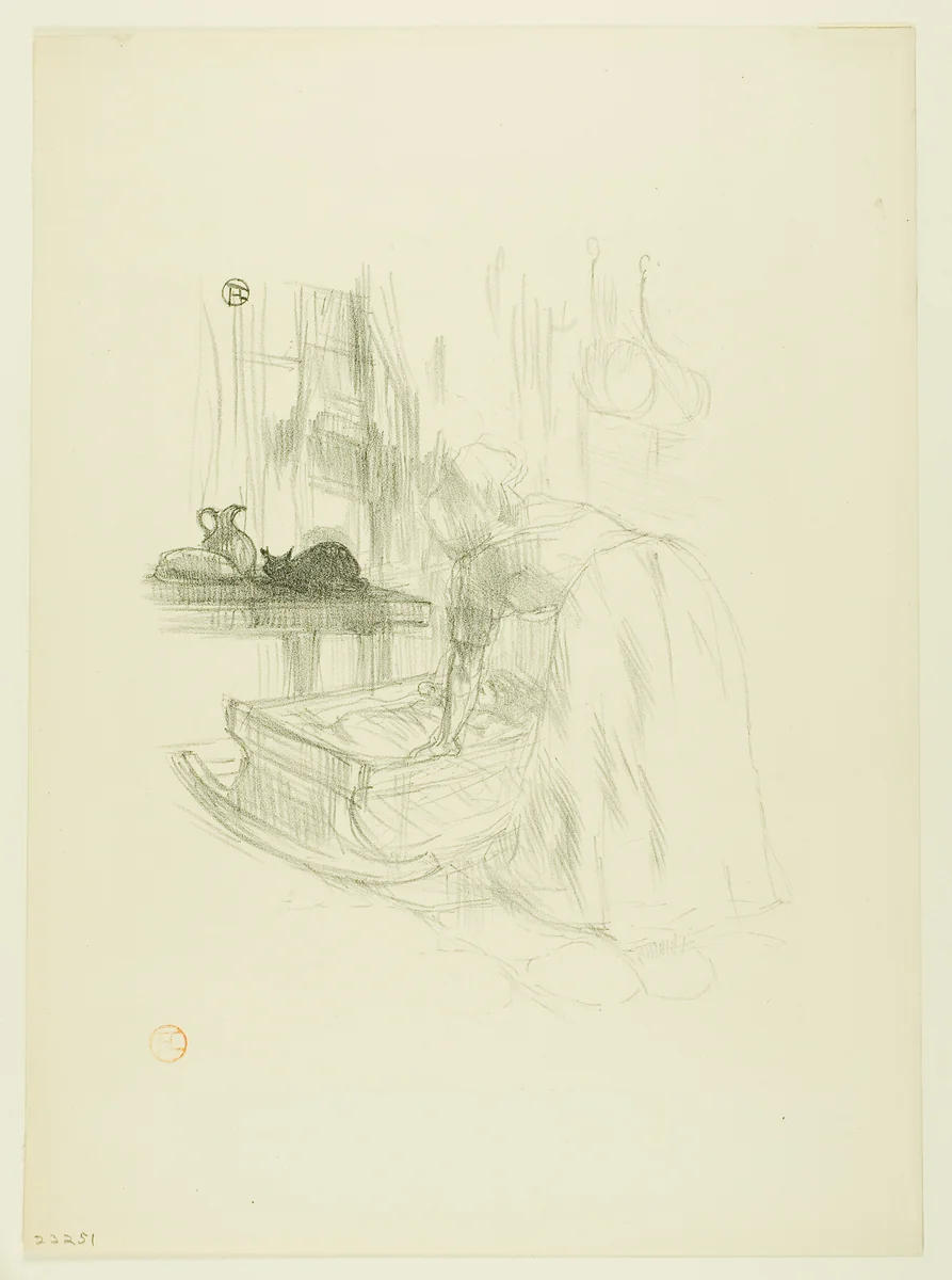 Lullaby, from Mélodies de Désiré Dihau by Henri de Toulouse-Lautrec, print, 1895