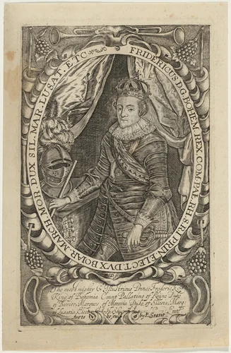 Fredericus D.G. Bohem. Rex (Frederick V, Kingof Bohemia) by Francis Delaram, print, 1590-1627