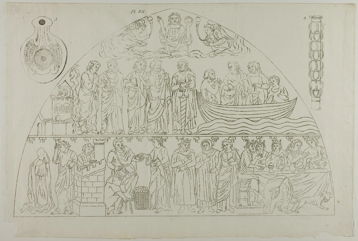 Three Images from Millin's Atlas, plate XII by Aubin-Louis Millin, print, 1807-1808