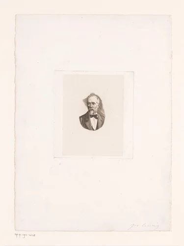 Portret van Jozef Linnig by anonymous, print, 1815-1891