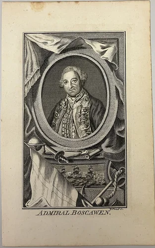 Admiral Boscawen by W. Proud, other, 1700-1799