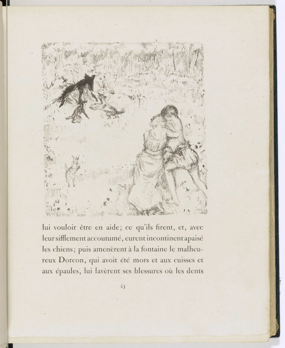 In-text plate (page 45) from Daphnis et Chloé by Pierre Bonnard, illustrated book, 1902