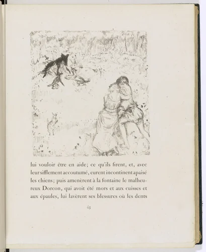 In-text plate (page 45) from Daphnis et Chloé by Pierre Bonnard, illustrated book, 1902