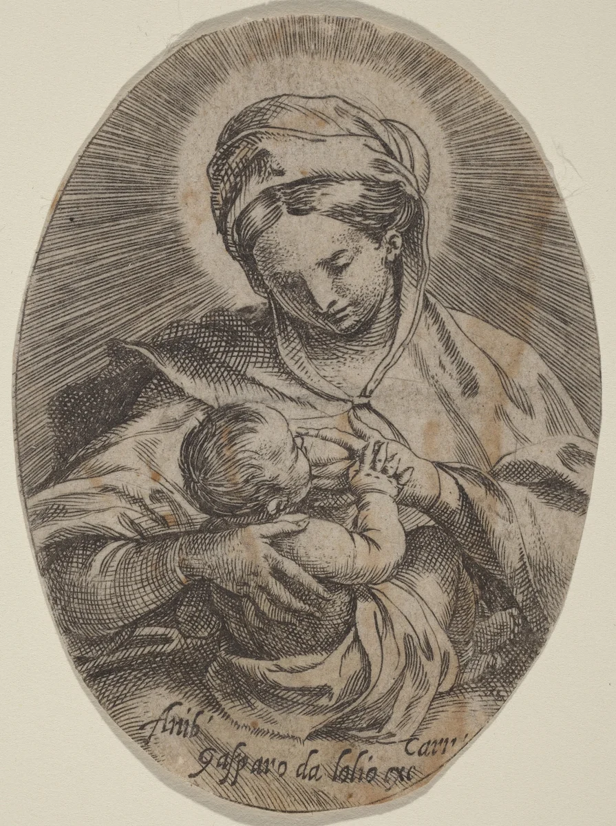 The Madonna Nursing the Christ Child by Annibale Carracci
Gasparo da Iolio, print, 1583-1587