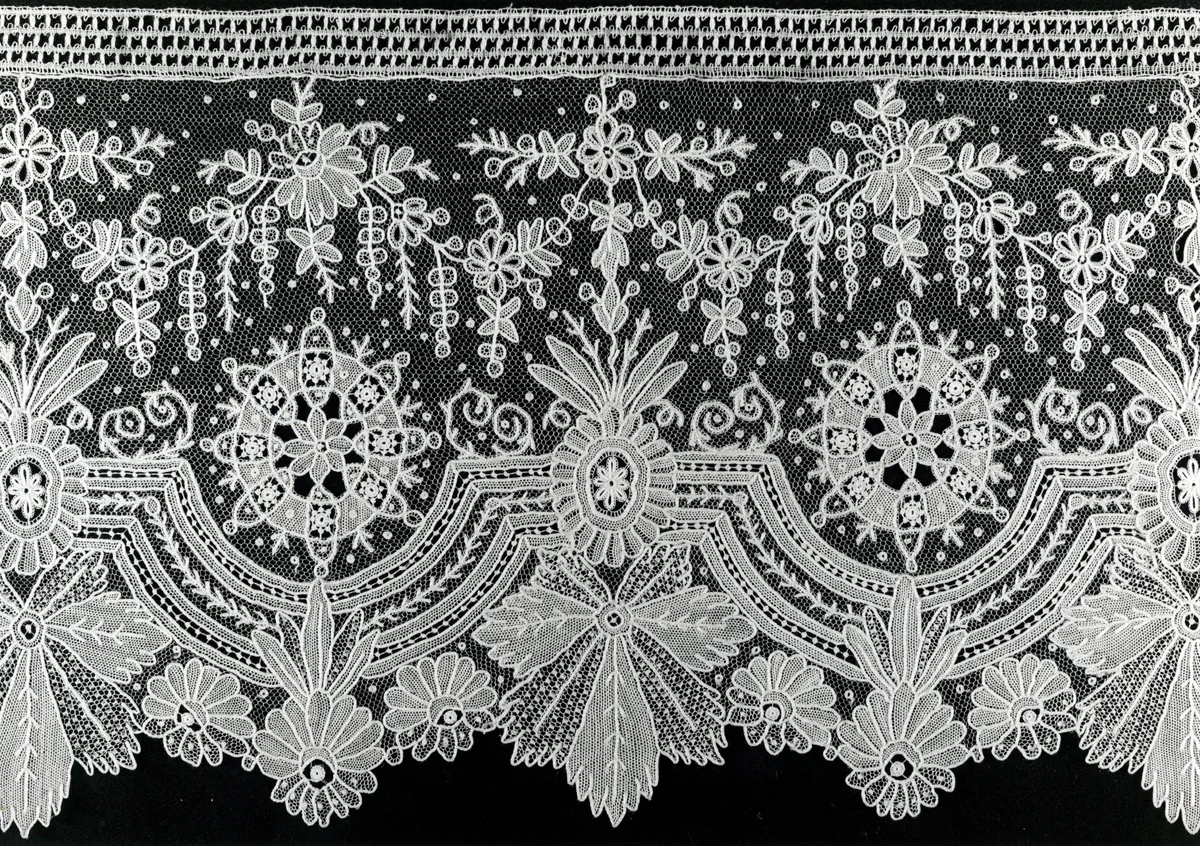 Border by Belgium, textile, 1875-1900