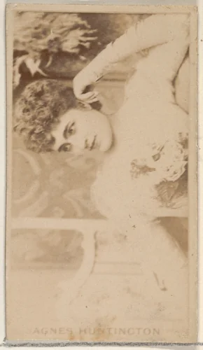 Agnes Huntington, from the Actors and Actresses series (N45, Type 8) for Virginia Brights Cigarettes by Allen & Ginter, photograph, 1885-1891