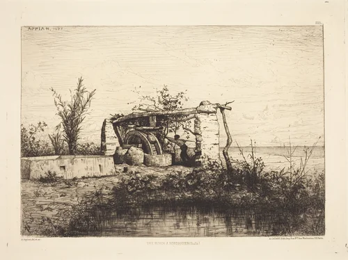Une moria a Bordiquier (Italie) by Adolphe Appian, print, 1873