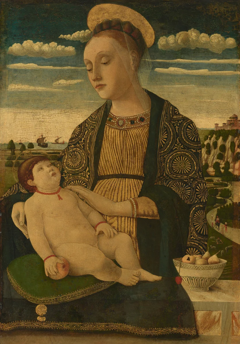 Madonna and Child by Francesco Benaglio, painting, 1465-1469