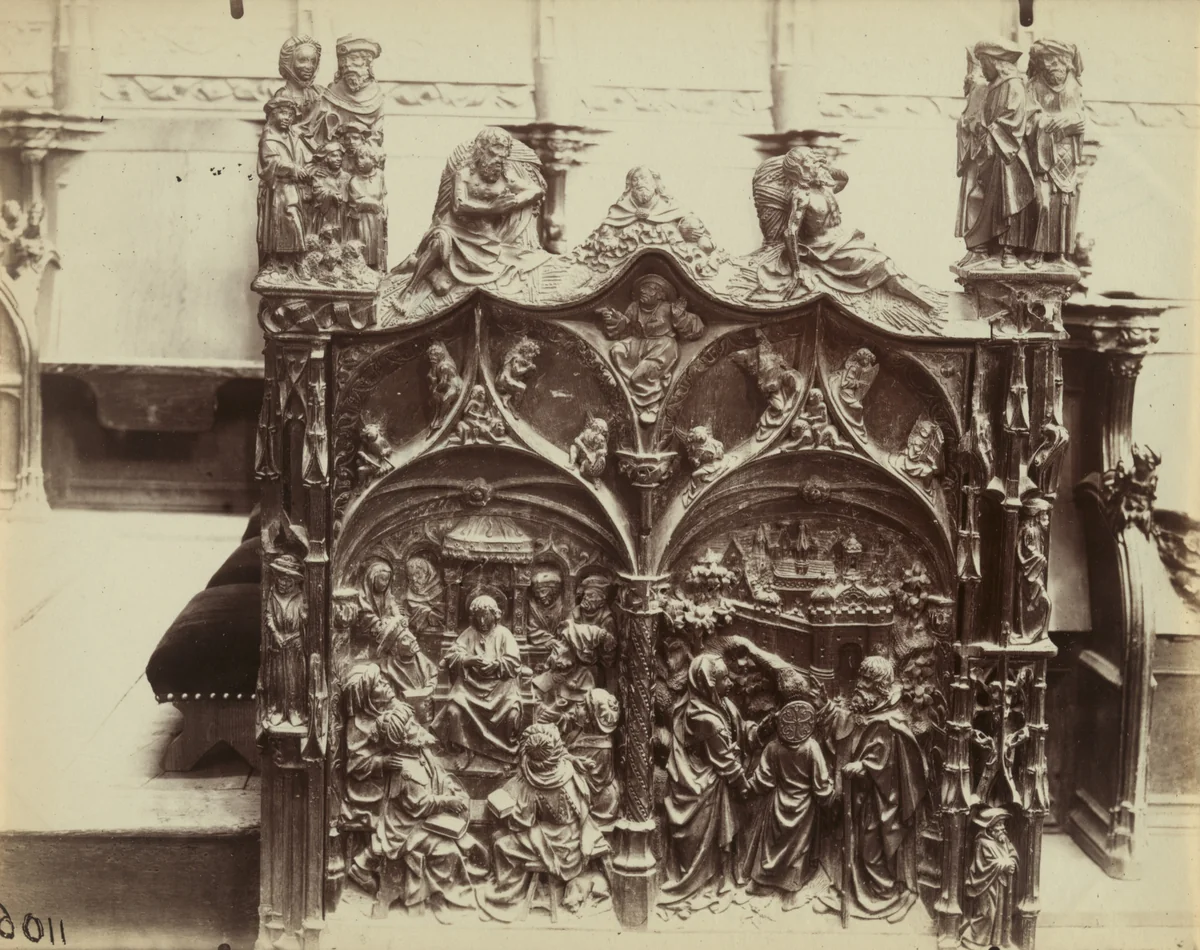 Amiens (stalles) by Eugène Atget, photograph, 1900