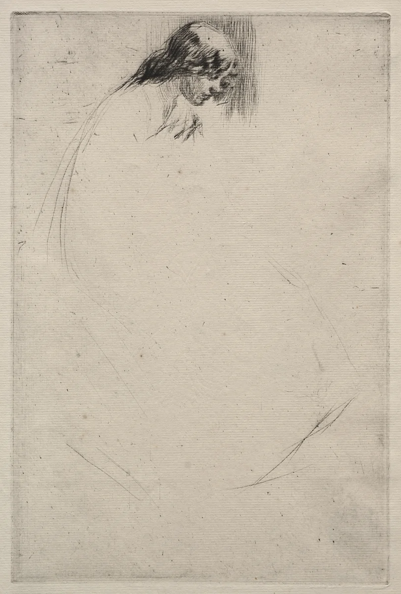 Jo's Bent Head by James McNeill Whistler, print, 1861
