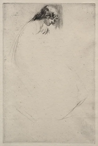Jo's Bent Head by James McNeill Whistler, print, 1861