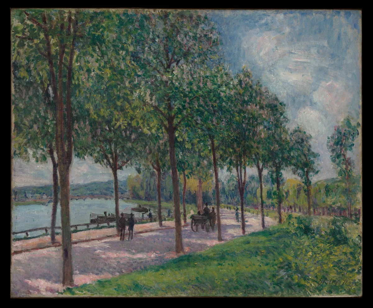 Allée of Chestnut Trees by Alfred Sisley, painting, 1878