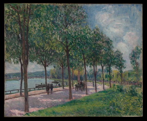 Allée of Chestnut Trees by Alfred Sisley, painting, 1878