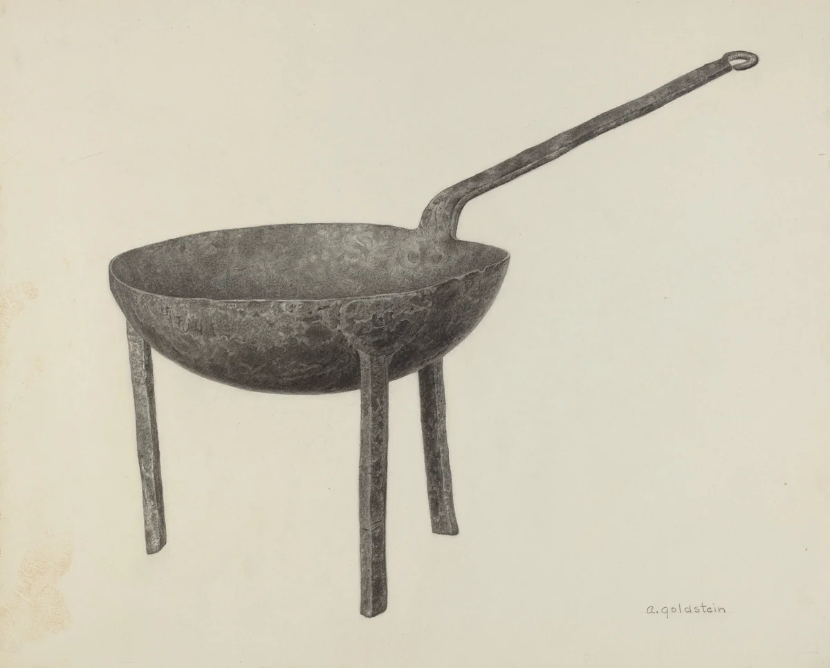 Skillet by Alfred Goldstein, index of american design, 1939