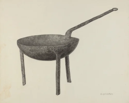 Skillet by Alfred Goldstein, index of american design, 1939