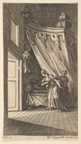 Cassandra, Frontispiece, Vol. 3 by William Hogarth, print, 1725