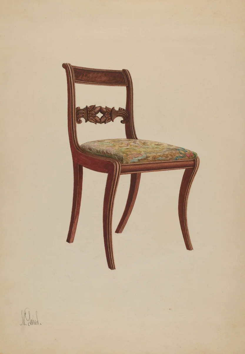 Side Chair by Nicholas Gorid, index of american design, 1937