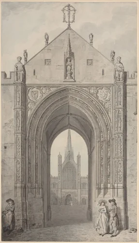 The Erpingham Gate, Norwich by John Carter, drawing, 1791