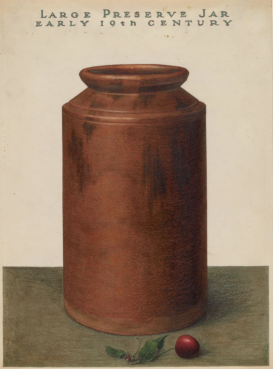 Preserve Jar by John Matulis, index of american design, 1936